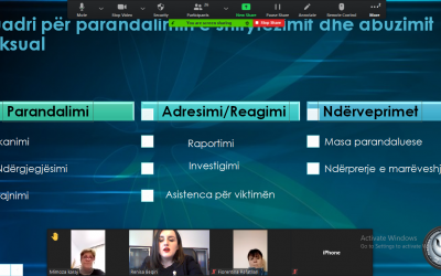 Trajnim per stafin dhe bashkepunetore ne lidhje me Parandalimin  e Shfrytëzimit dhe Abuzimin Seksual.